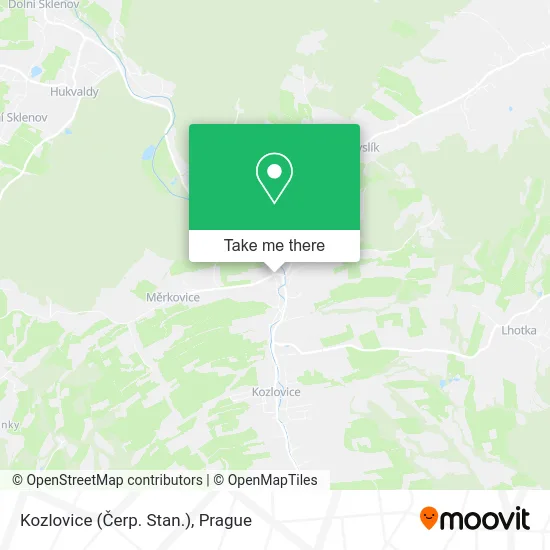 Карта Kozlovice (Čerp. Stan.)