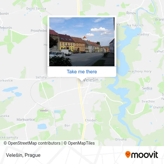 Карта Velešín