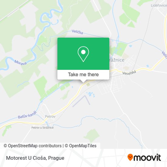 Motorest U Cioša map