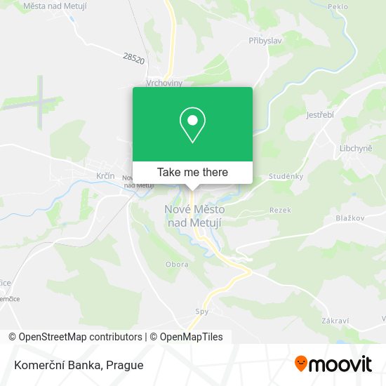 Komerční Banka map