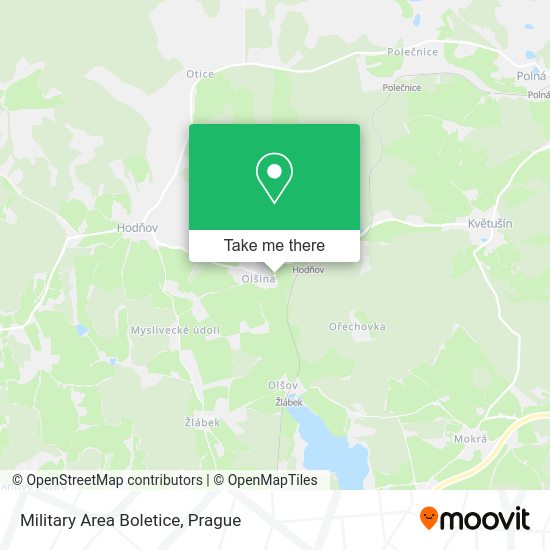 Карта Military Area Boletice