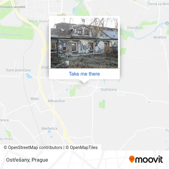 Карта Ostřešany