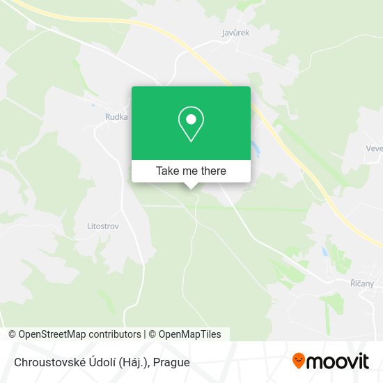 Chroustovské Údolí (Háj.) map