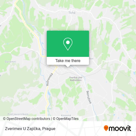Zverimex U Zajíčka map