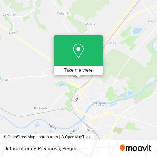 Infocentrum V Předmostí map