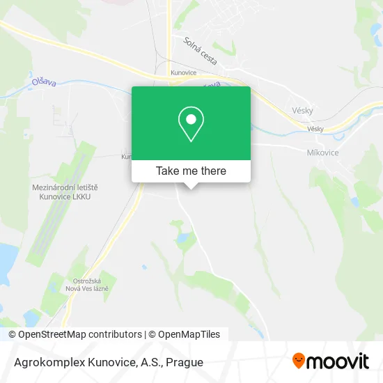 Карта Agrokomplex Kunovice, A.S.