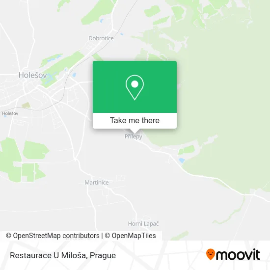 Карта Restaurace U Miloša