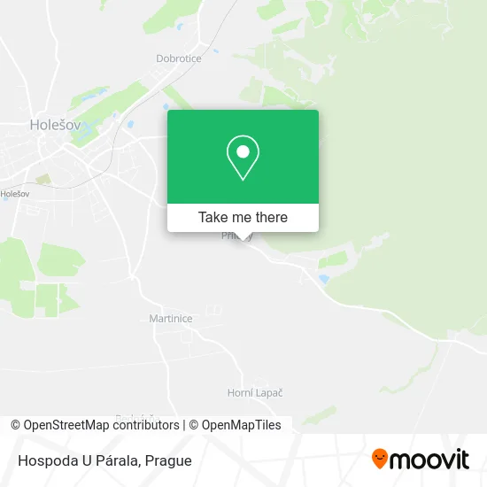 Карта Hospoda U Párala