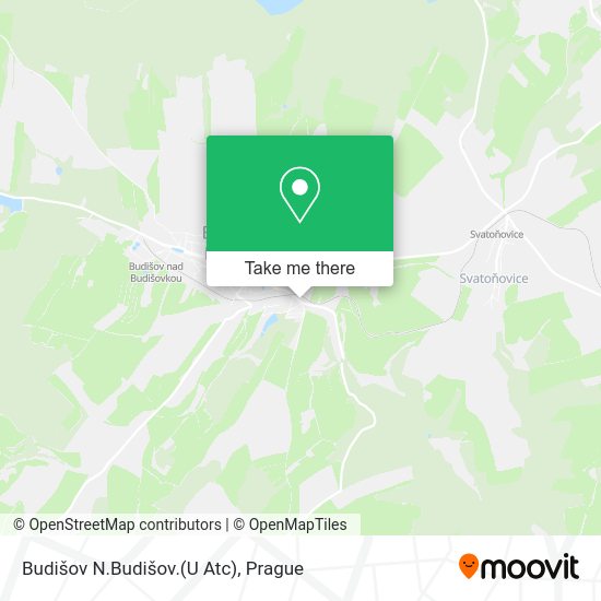 Карта Budišov N.Budišov.(U Atc)
