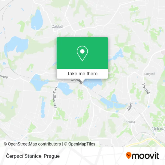 Карта Čerpací Stanice