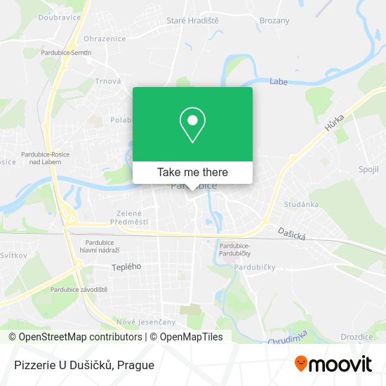 Pizzerie U Dušičků map