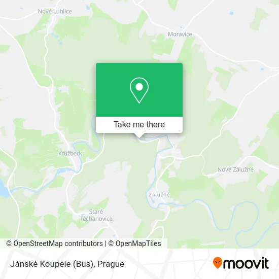 Карта Jánské Koupele (Bus)