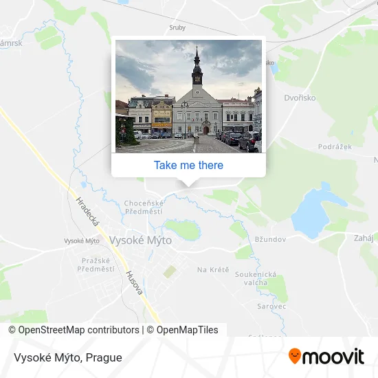 Карта Vysoké Mýto