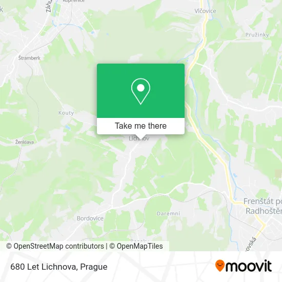 Карта 680 Let Lichnova