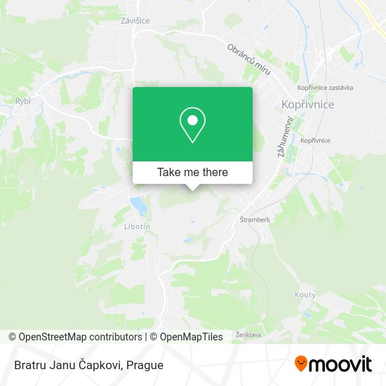 Bratru Janu Čapkovi map