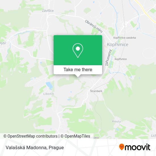 Valašská Madonna map