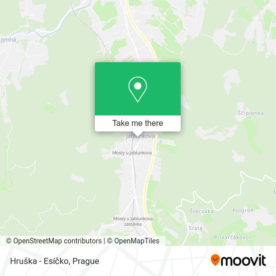 Hruška - Esíčko map
