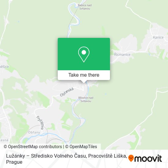Lužánky – Středisko Volného Času, Pracoviště Liška map