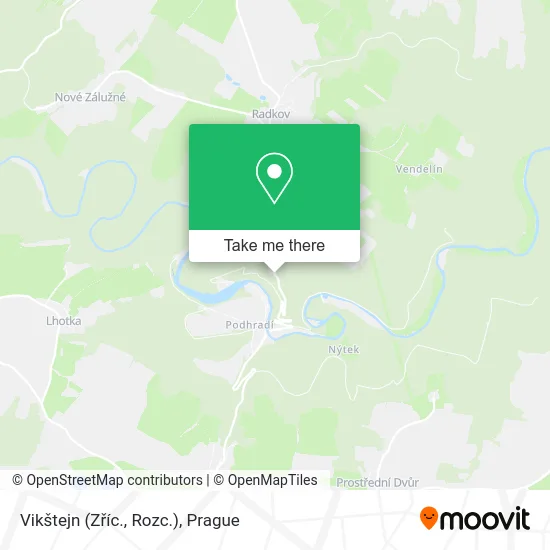 Карта Vikštejn (Zříc., Rozc.)