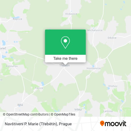 Navštívení P. Marie (Třebětín) map