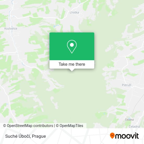 Suché Úbočí map