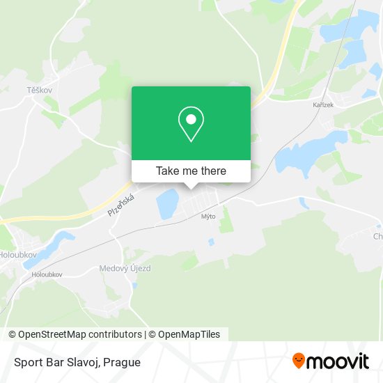 Sport Bar Slavoj map