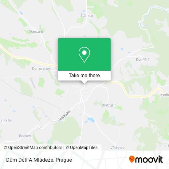 Dům Dětí A Mládeže map