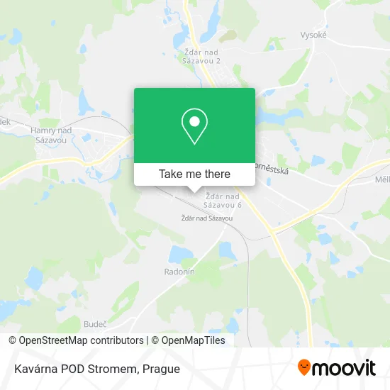 Карта Kavárna POD Stromem