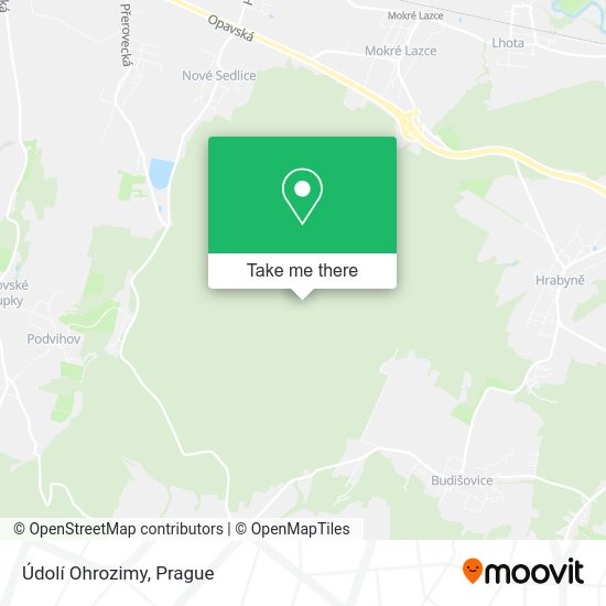 Údolí Ohrozimy map