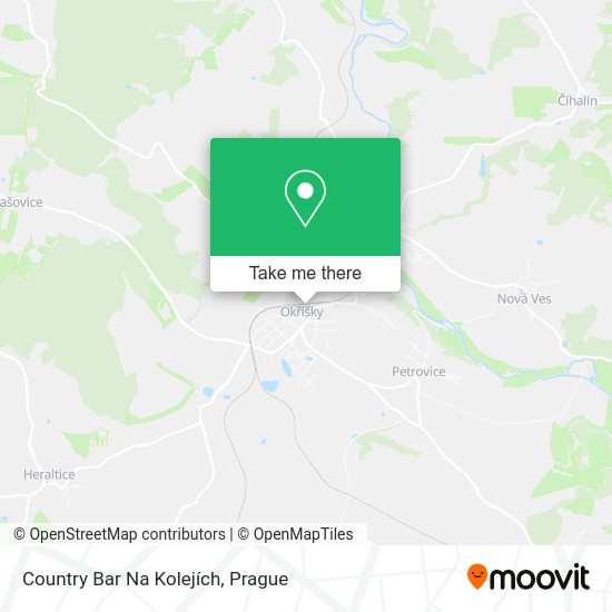 Country Bar Na Kolejích map
