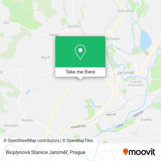 Bioplynová Stanice Jaroměř map