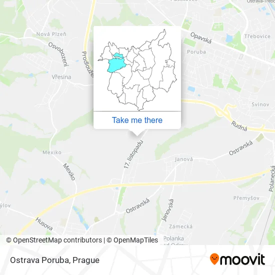 Карта Ostrava Poruba