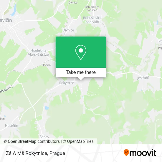 Карта Zš A Mš Rokytnice