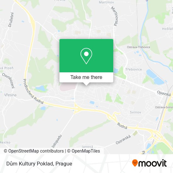 Dům Kultury Poklad map