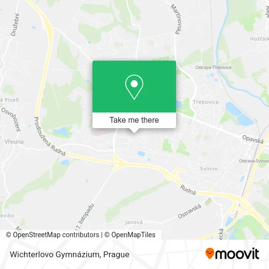 Wichterlovo Gymnázium map