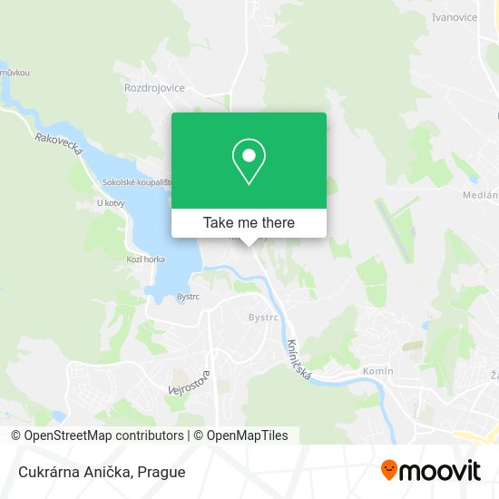 Cukrárna Anička map