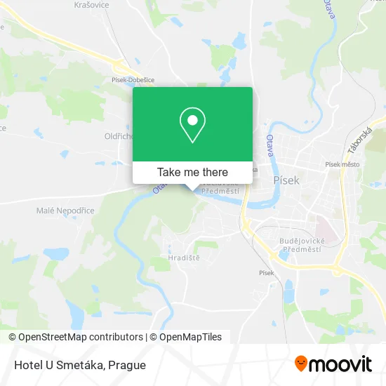Карта Hotel U Smetáka