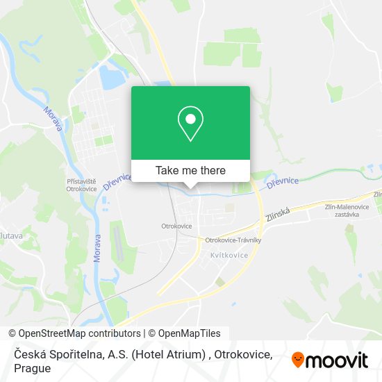 Česká Spořitelna, A.S. (Hotel Atrium) , Otrokovice map
