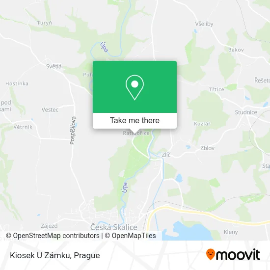 Карта Kiosek U Zámku