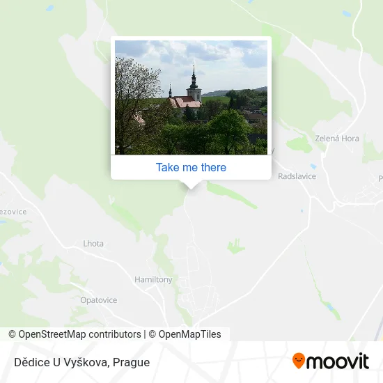 Карта Dědice U Vyškova