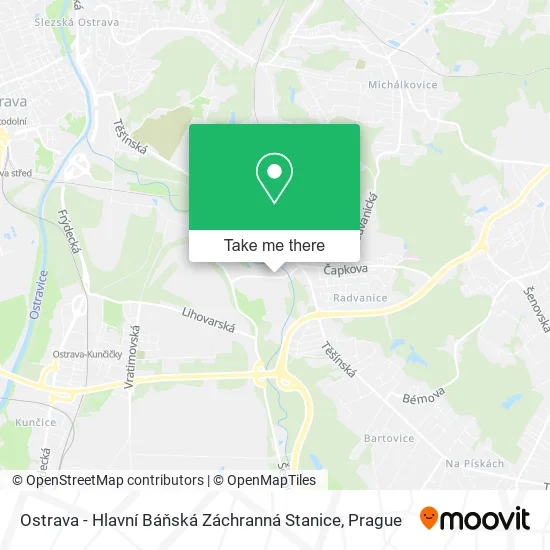 Карта Ostrava - Hlavní Báňská Záchranná Stanice