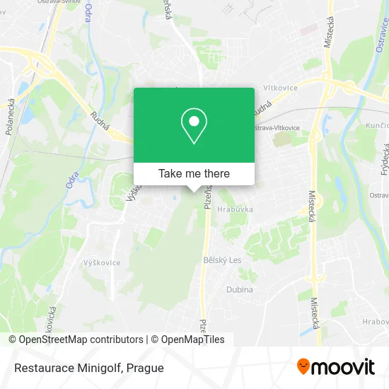 Карта Restaurace Minigolf