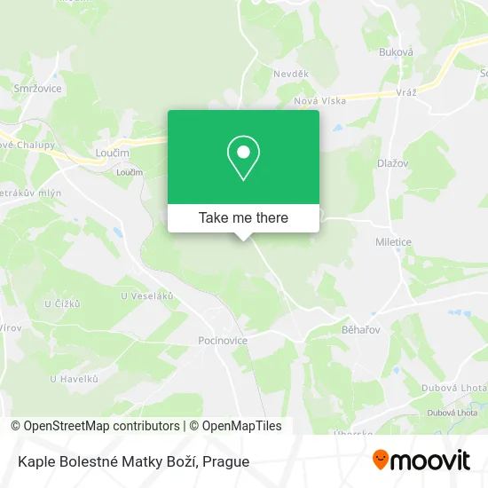 Карта Kaple Bolestné Matky Boží