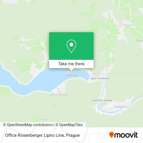 Office Rosenberger Lipno Line map