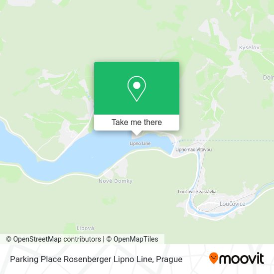 Parking Place Rosenberger Lipno Line map