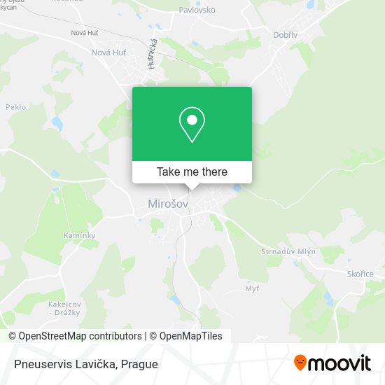 Pneuservis Lavička map