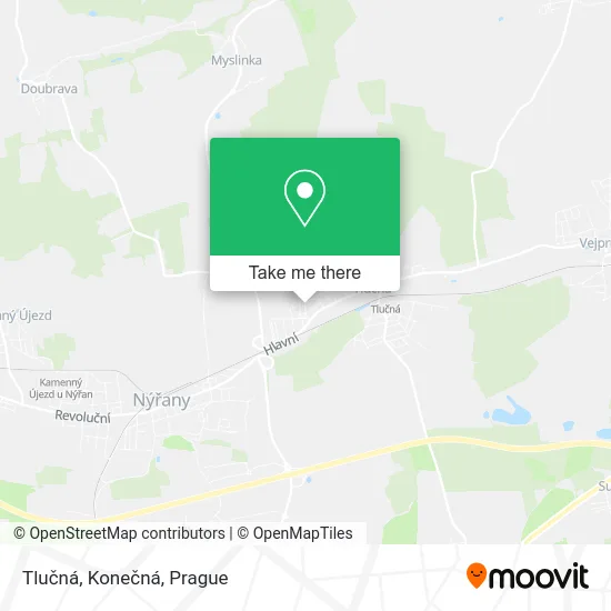Карта Tlučná, Konečná