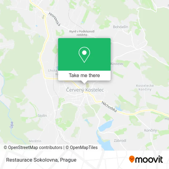 Карта Restaurace Sokolovna