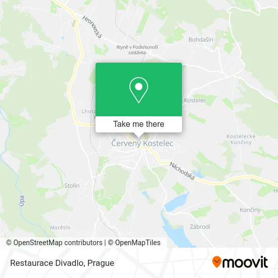 Карта Restaurace Divadlo