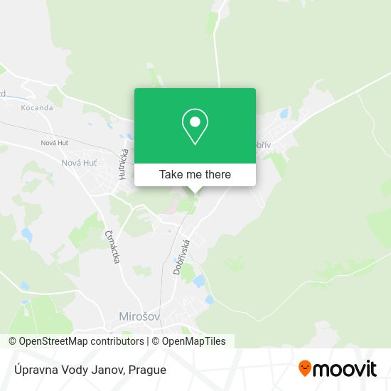 Карта Úpravna Vody Janov